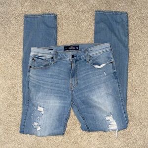 hollister light wash jeans